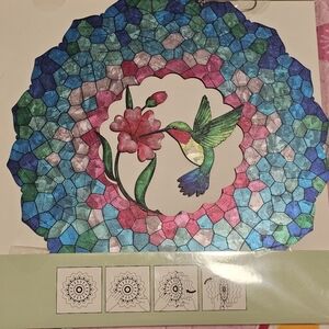 Wind Spinner Hummingbird & Flower  10" Garden Patio Decor NEW Gift for Her